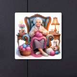 Grandmother-Full Round Diamond Painting-40x40cm