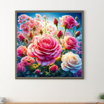 Rose-Full Round Diamond Painting-30x30cm