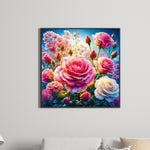 Rose-Full Round Diamond Painting-30x30cm
