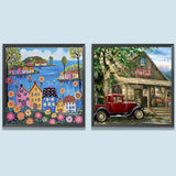 House-Full Round Diamond Painting-30x30cm