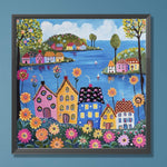 House-Full Round Diamond Painting-30x30cm