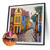 Color House-Full Round Diamond Painting-40x40cm