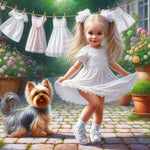 Life of Pets Girl-Full Round Diamond Painting-30x30cm