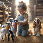 Life of Pets Girl-Full Round Diamond Painting-30x30cm