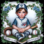 Baseball Boy-Full Round Diamond Painting-30x30cm