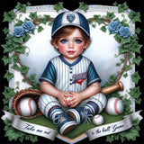 Baseball Boy-Full Round Diamond Painting-30x30cm