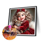 Girl-Full Round Diamond Painting-30x30cm