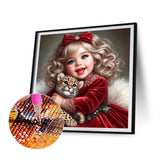 Girl-Full Round Diamond Painting-30x30cm