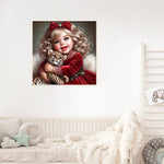 Girl-Full Round Diamond Painting-30x30cm