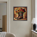 Retro-Full Round Diamond Painting-30x30cm