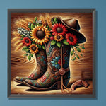 Retro-Full Round Diamond Painting-30x30cm