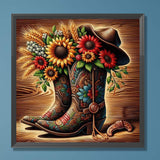 Retro-Full Round Diamond Painting-30x30cm