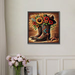 Retro-Full Round Diamond Painting-30x30cm
