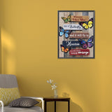 Butterfly Slogan-Full Round Diamond Painting-30x40cm