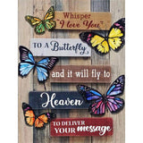 Butterfly Slogan-Full Round Diamond Painting-30x40cm