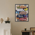 Butterfly Slogan-Full Round Diamond Painting-30x40cm