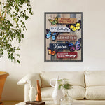 Butterfly Slogan-Full Round Diamond Painting-30x40cm