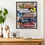 Butterfly Slogan-Full Round Diamond Painting-30x40cm
