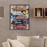 Butterfly Slogan-Full Round Diamond Painting-30x40cm
