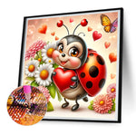 Ladybug-Full Round Diamond Painting-30x30cm