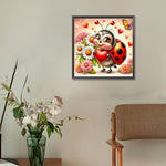 Ladybug-Full Round Diamond Painting-30x30cm