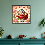 Ladybug-Full Round Diamond Painting-30x30cm