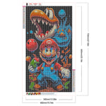 Mario-Full Round Diamond Painting-40x70cm-Large Size
