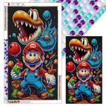 Mario-Full Round Diamond Painting-40x70cm-Large Size