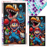 Mario-Full Round Diamond Painting-40x70cm-Large Size