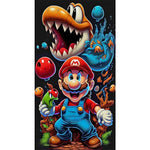 Mario-Full Round Diamond Painting-40x70cm-Large Size