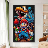 Mario-Full Round Diamond Painting-40x70cm-Large Size