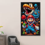 Mario-Full Round Diamond Painting-40x70cm-Large Size