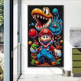 Mario-Full Round Diamond Painting-40x70cm-Large Size