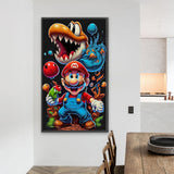 Mario-Full Round Diamond Painting-40x70cm-Large Size