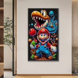 Mario-Full Round Diamond Painting-40x70cm-Large Size
