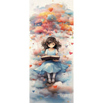 Girl-Full Round Diamond Painting-30x70cm-Large Size