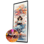 Girl-Full Round Diamond Painting-30x70cm-Large Size