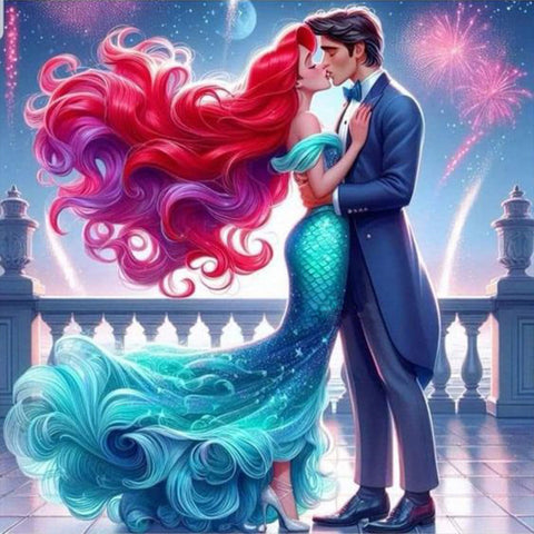 Mermaid-Full Round Diamond Painting-40x40cm