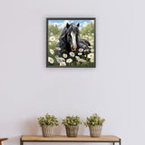Horse-Full Round Diamond Painting-30x30cm