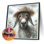 Donkey-Full Round Diamond Painting-30x30cm