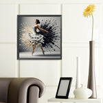 Piano Girl-Full Round Diamond Painting-40x40cm