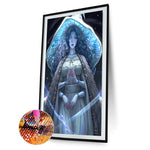 Girl-Full Round Diamond Painting-40x60cm-Large Size
