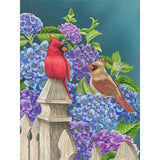Hydrangea Bird-Full Round Diamond Painting-30x40cm