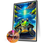 Turtle-Full Round Diamond Painting-45x60cm-Large Size