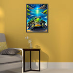 Turtle-Full Round Diamond Painting-45x60cm-Large Size