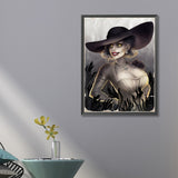 Girl-Full Round Diamond Painting-45x60cm-Large Size