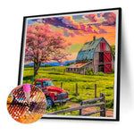 Country House-Full Round Diamond Painting-30x30cm
