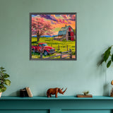 Country House-Full Round Diamond Painting-30x30cm