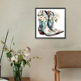 Cowboy Boots-Full Round Diamond Painting-30x30cm