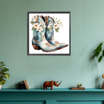 Cowboy Boots-Full Round Diamond Painting-30x30cm